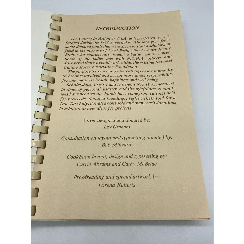 Vintage Let's Eat C.I.A. Cookbook Cutters In Action Recipes Spiral Bound Western